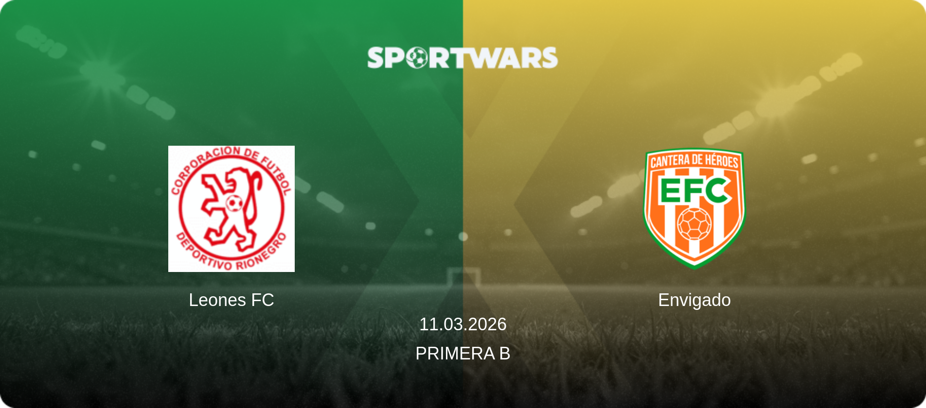 Leones FC — Envigado, 11.03.2026 — Primera B (match preview)