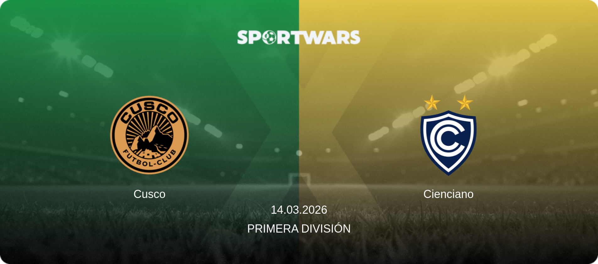 Cusco — Cienciano, 14.03.2026 — Primera División (match preview)