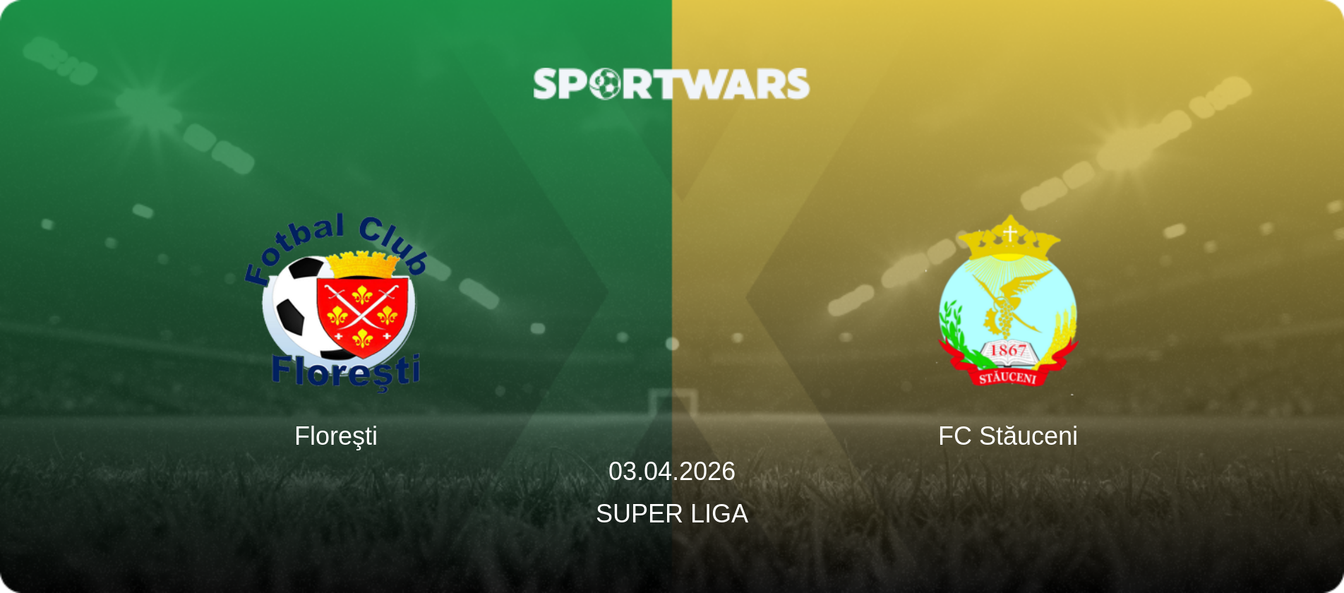 Floreşti — FC Stăuceni, 03.04.2026 — Super Liga (match preview)