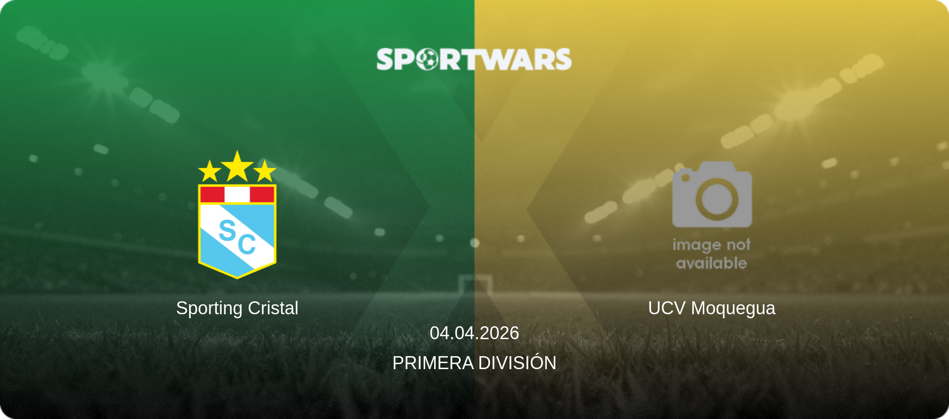 Sporting Cristal — UCV Moquegua, 04.04.2026 — Primera División (match preview)