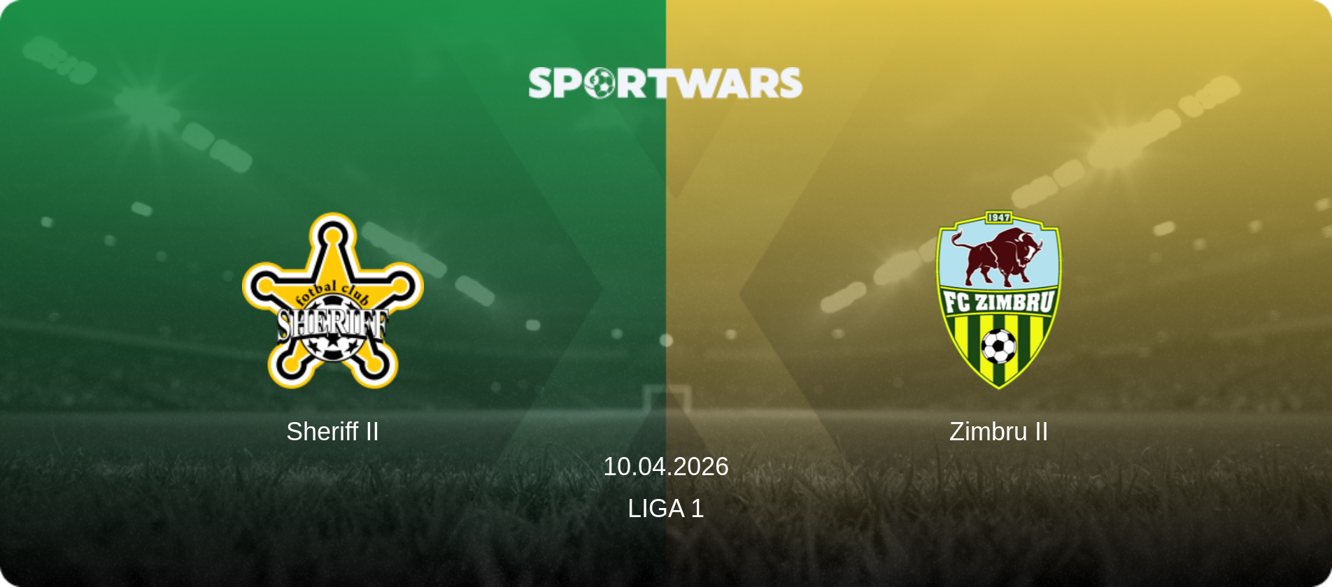 Sheriff II — Zimbru II, 10.04.2026 — Liga 1 (match preview)