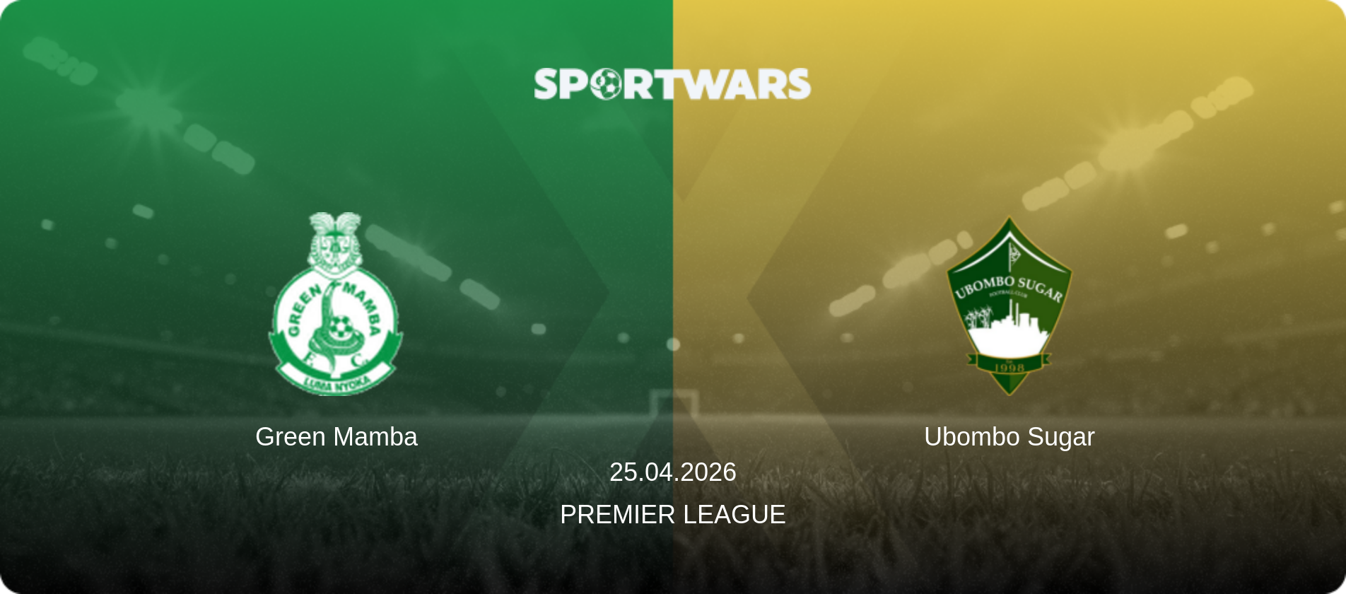 Green Mamba — Ubombo Sugar, 25.04.2026 — Premier League (match preview)