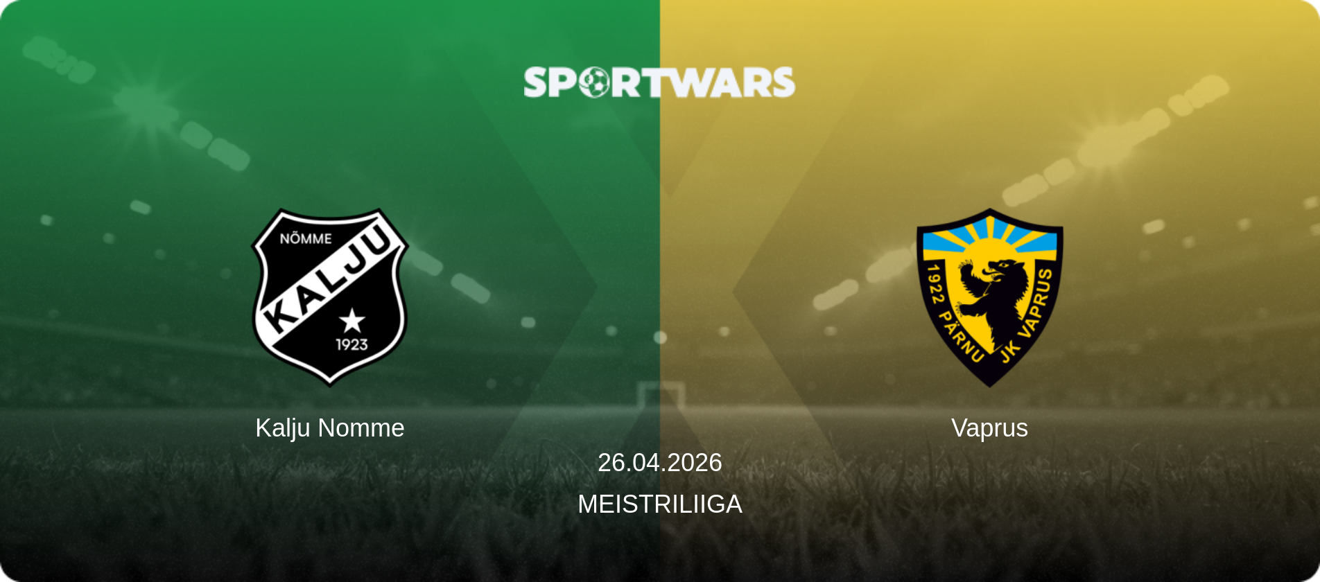Kalju Nomme — Vaprus, 26.04.2026 — Meistriliiga (match preview)
