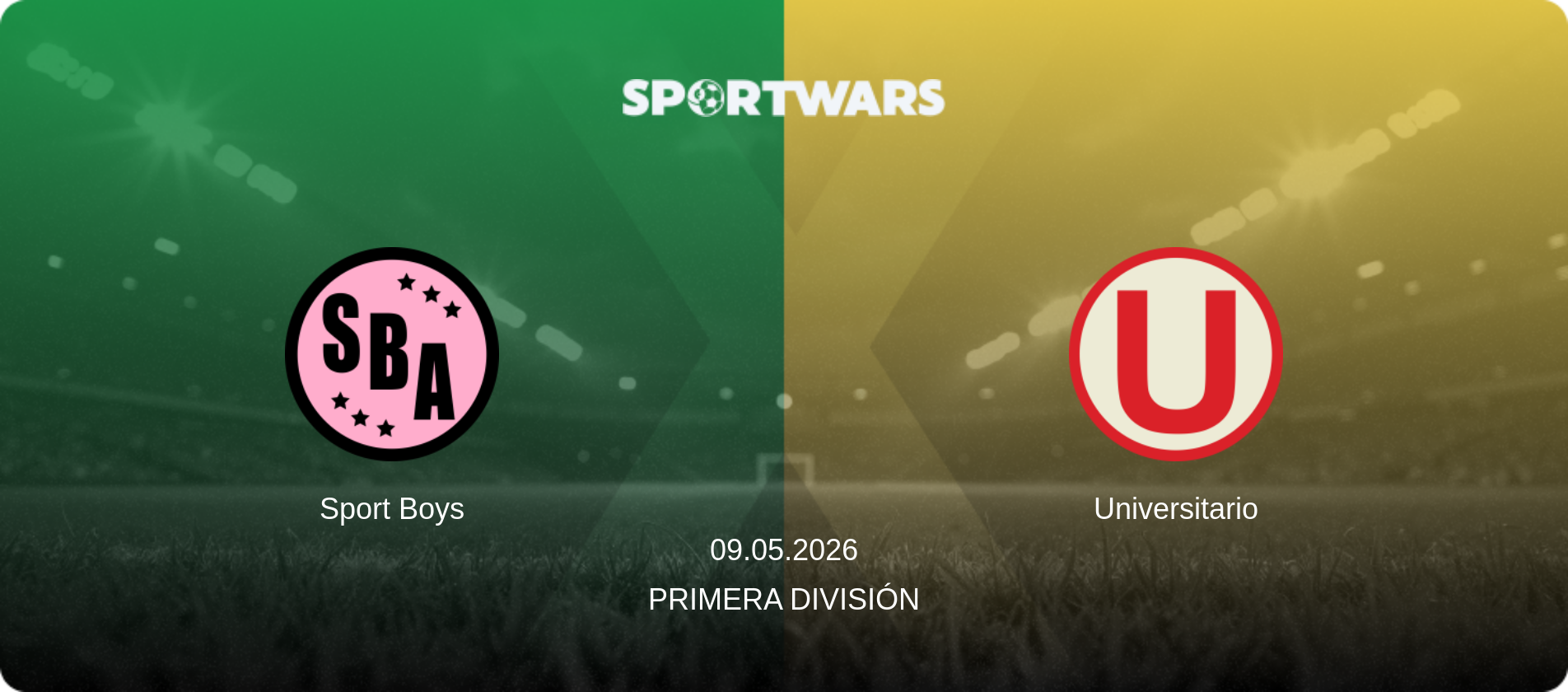Sport Boys — Universitario, 09.05.2026 — Primera División (match preview)
