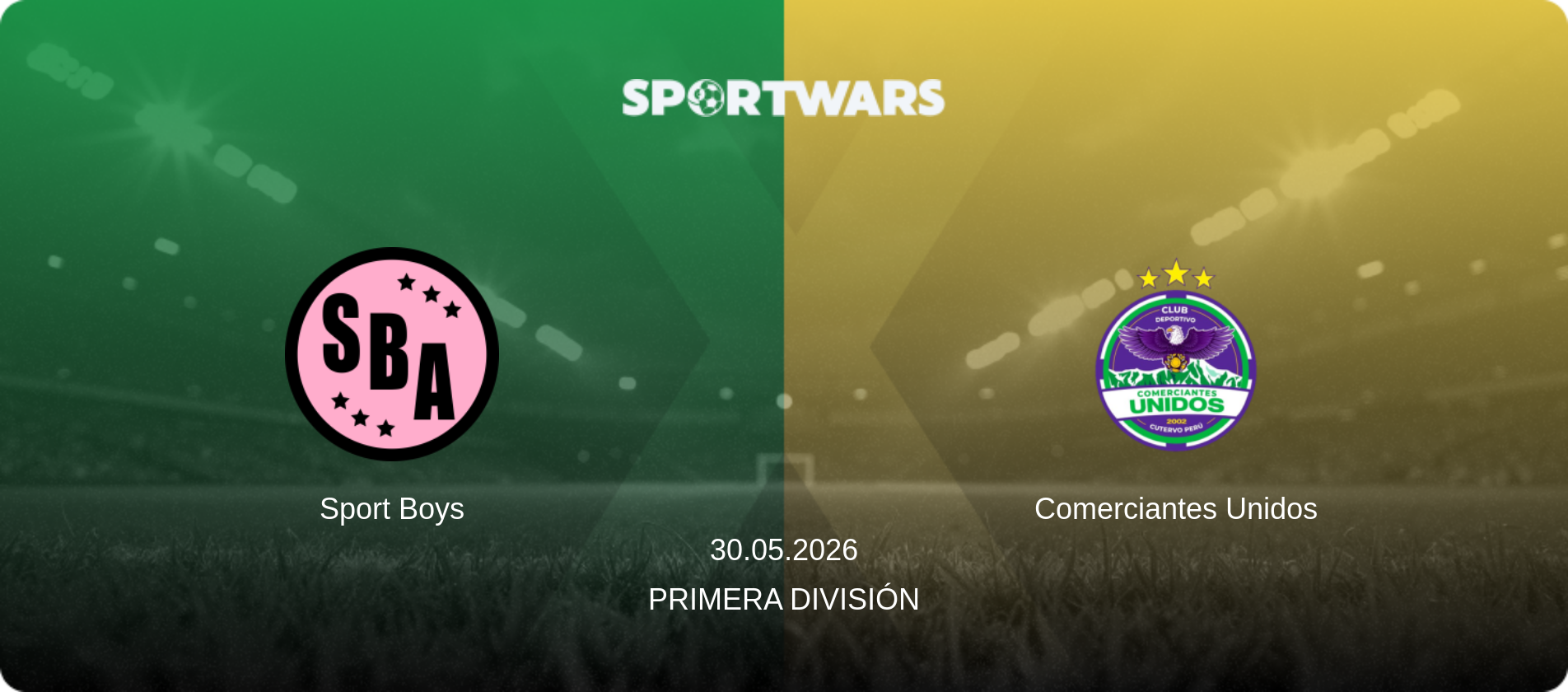 Sport Boys — Comerciantes Unidos, 30.05.2026 — Primera División (match preview)