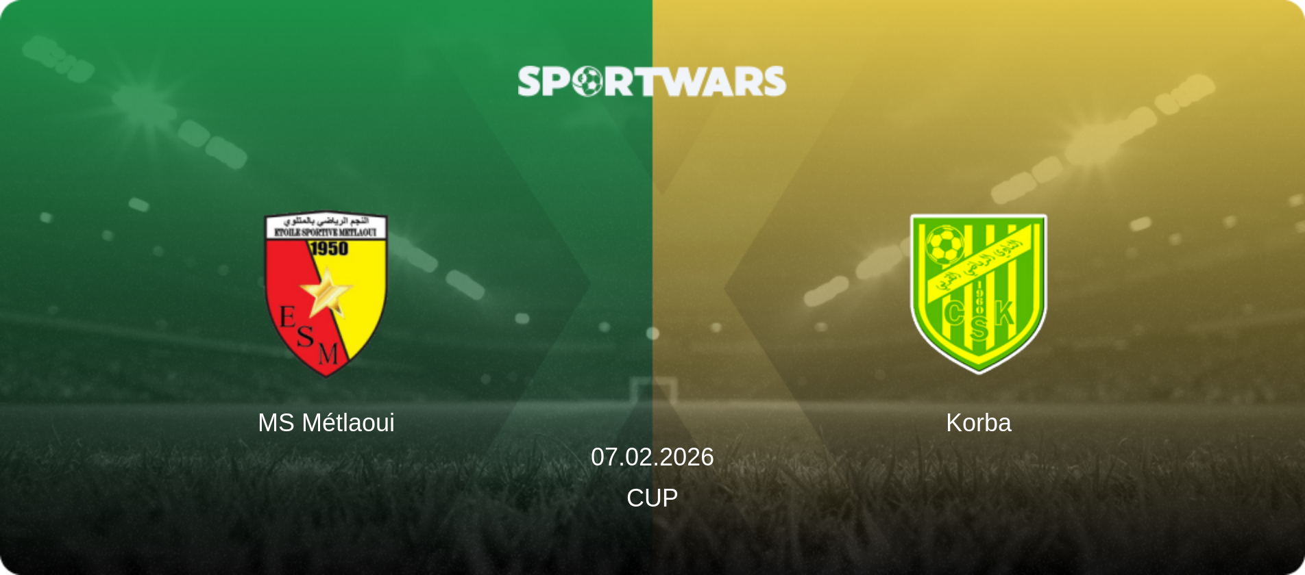 ES Metlaoui — Korba, 07.02.2026 — Cup (match preview)