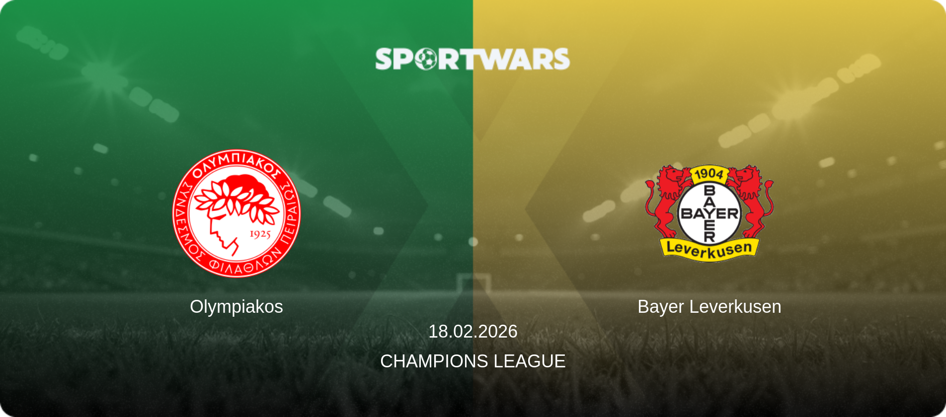 Olympiakos — Bayer Leverkusen, 18.02.2026 — Champions League (match preview)