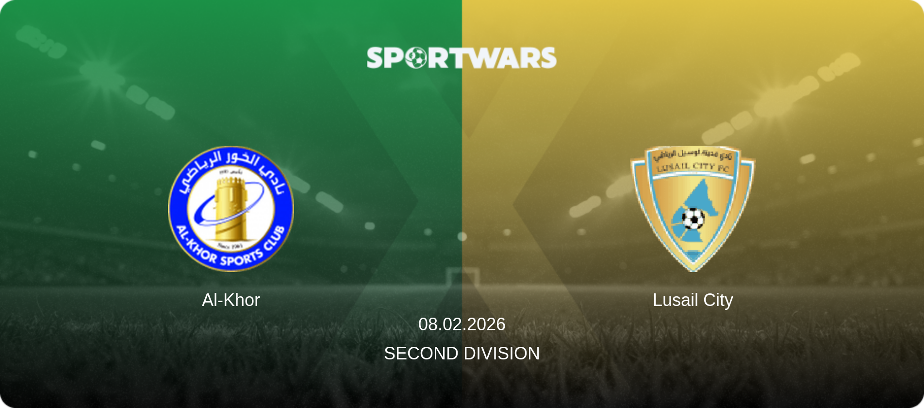Al-Khor — Lusail City, 08.02.2026 — Second Division (match preview)