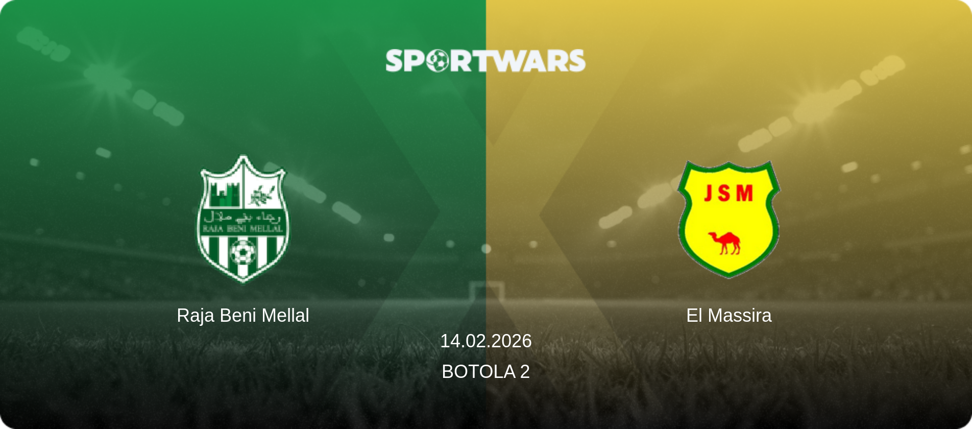 Raja Beni Mellal — El Massira, 14.02.2026 — Botola 2 (match preview)