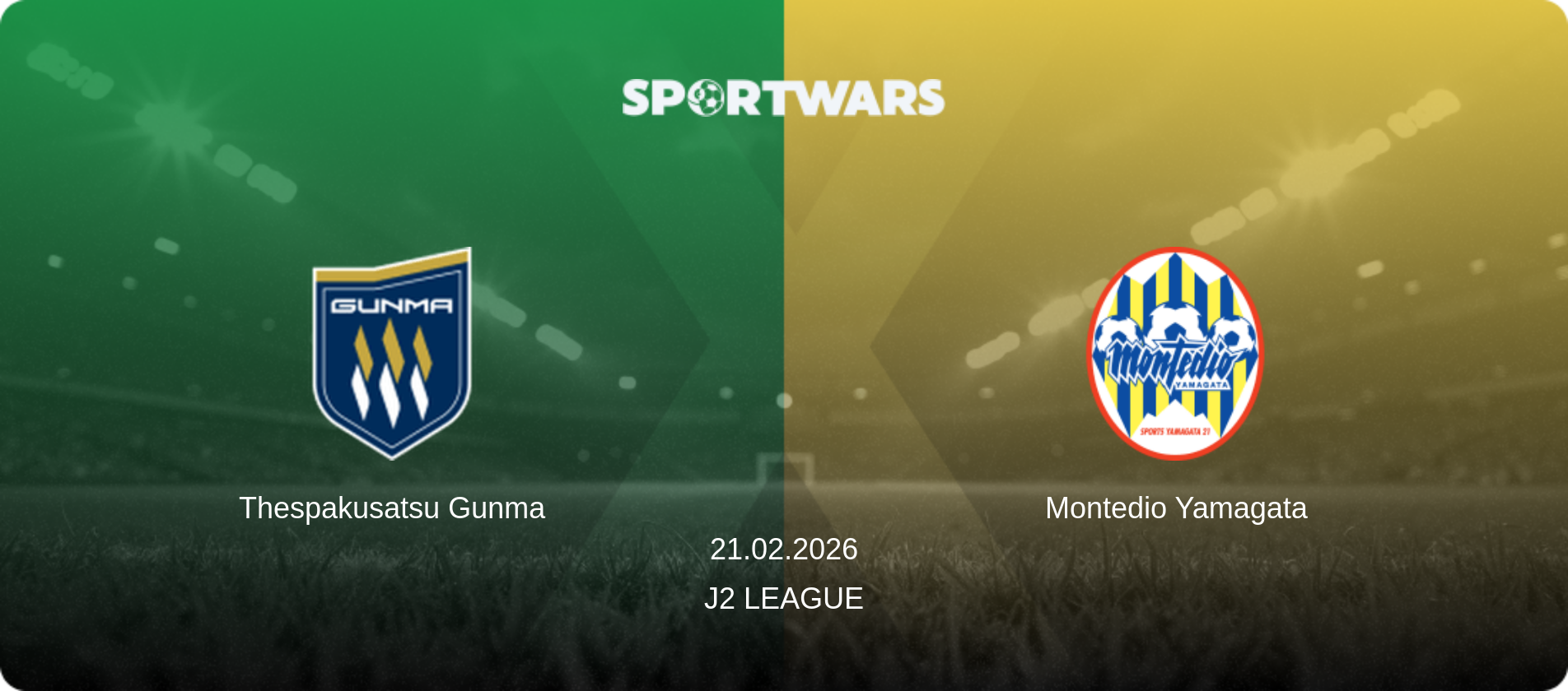 Thespakusatsu Gunma — Montedio Yamagata, 21.02.2026 — J2 League (match preview)