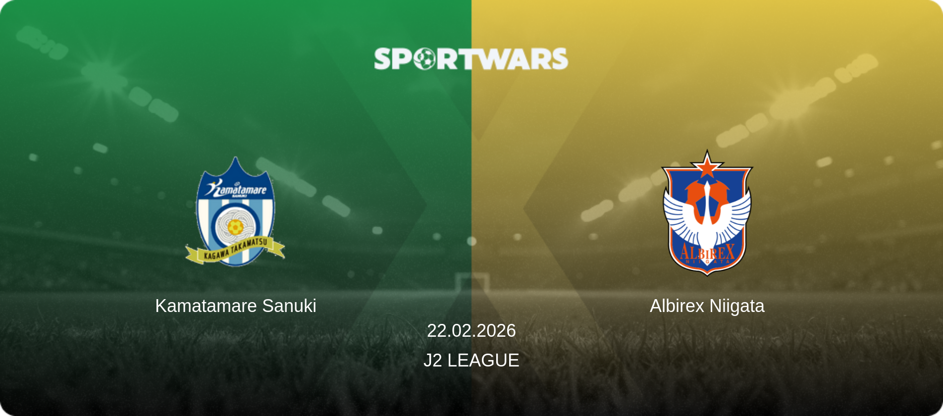 Kamatamare Sanuki — Albirex Niigata, 22.02.2026 — J2 League (match preview)
