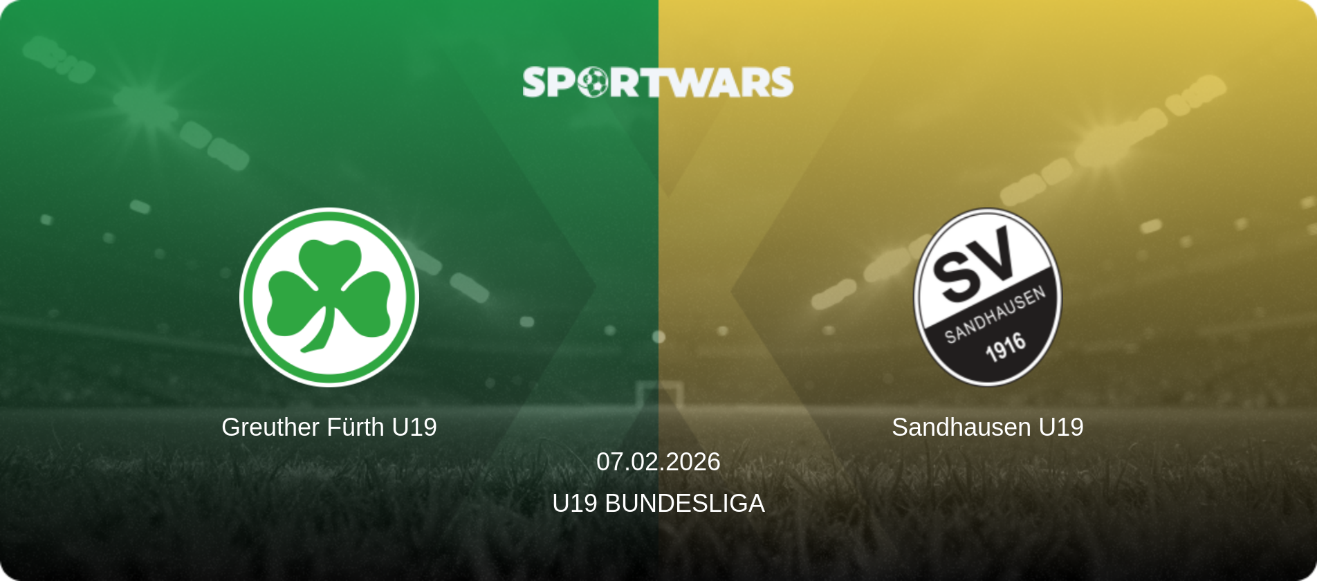 Greuther Fürth U19 — Sandhausen U19, 07.02.2026 — U19 Bundesliga (match preview)