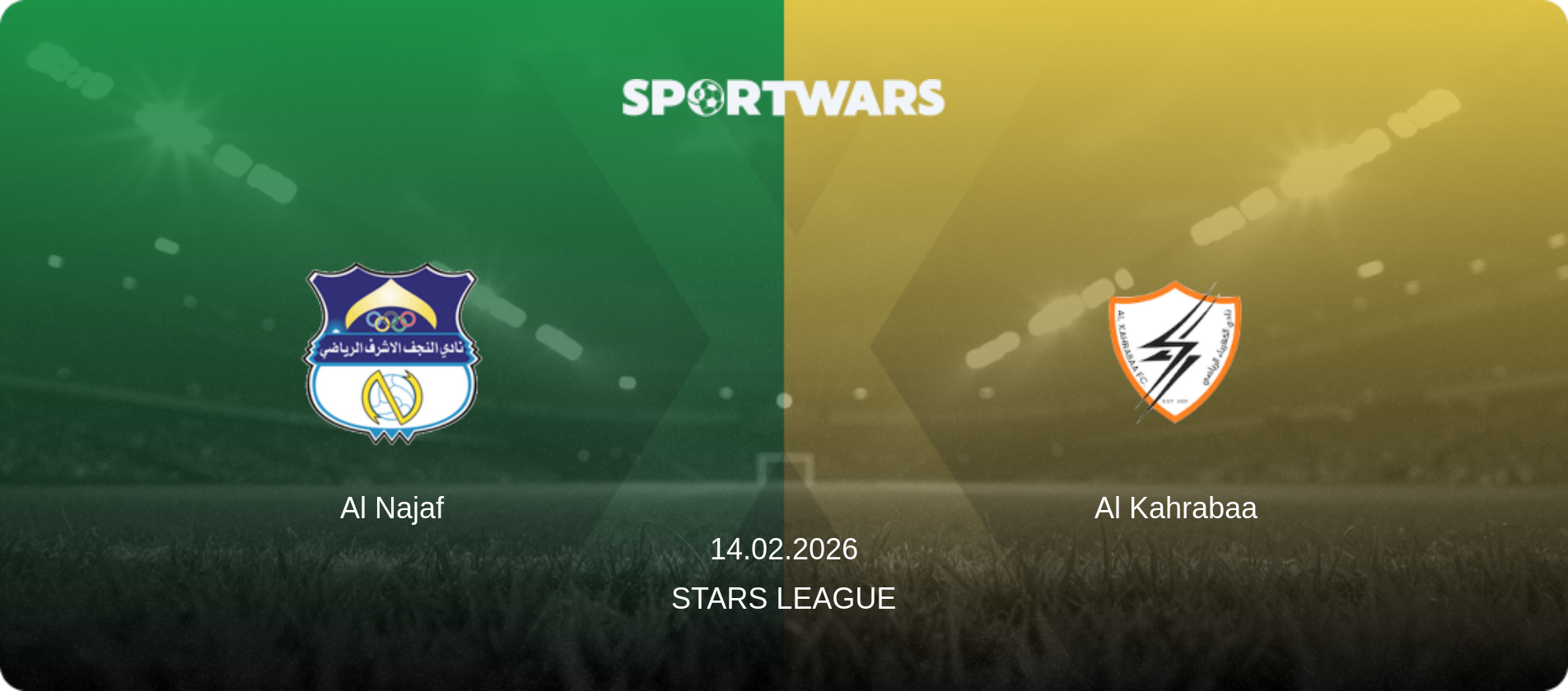 Al Najaf — Al Kahrabaa, 14.02.2026 — Stars League (match preview)