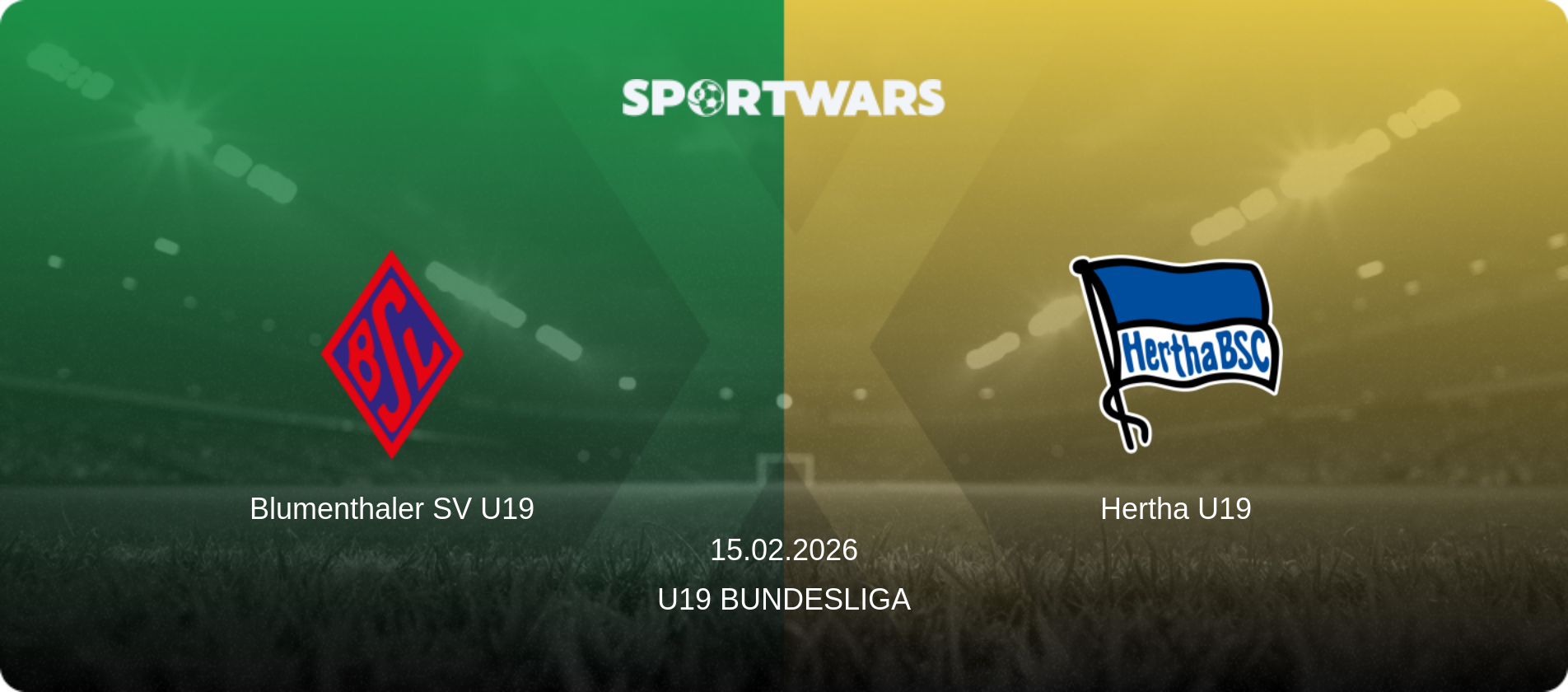 Blumenthaler SV U19 — Hertha U19, 15.02.2026 — U19 Bundesliga (match preview)