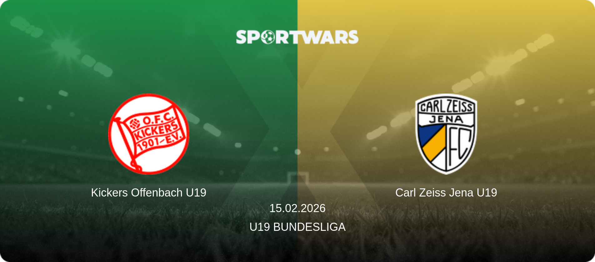 Kickers Offenbach U19 — Carl Zeiss Jena U19, 15.02.2026 — U19 Bundesliga (match preview)