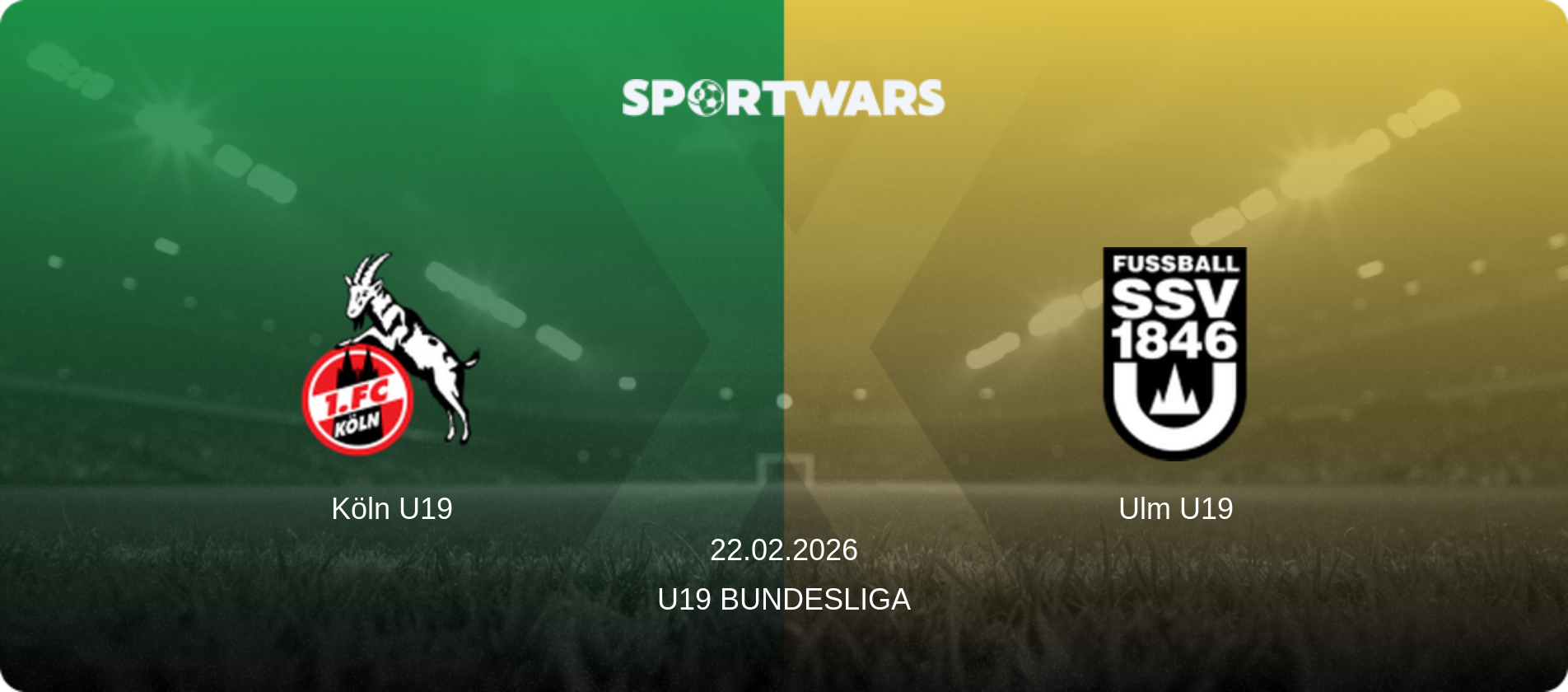 Köln U19 — Ulm U19, 22.02.2026 — U19 Bundesliga (match preview)
