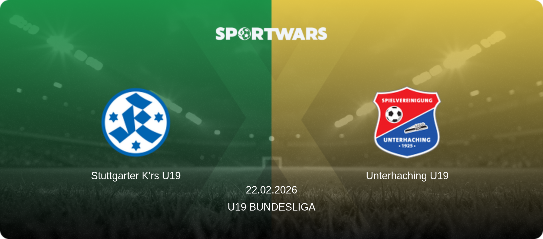 Stuttgarter K'rs U19 — Unterhaching U19, 22.02.2026 — U19 Bundesliga (match preview)