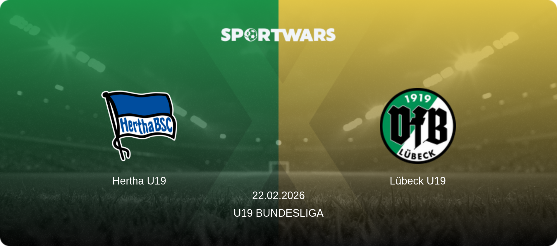 Hertha U19 — Lübeck U19, 22.02.2026 — U19 Bundesliga (match preview)