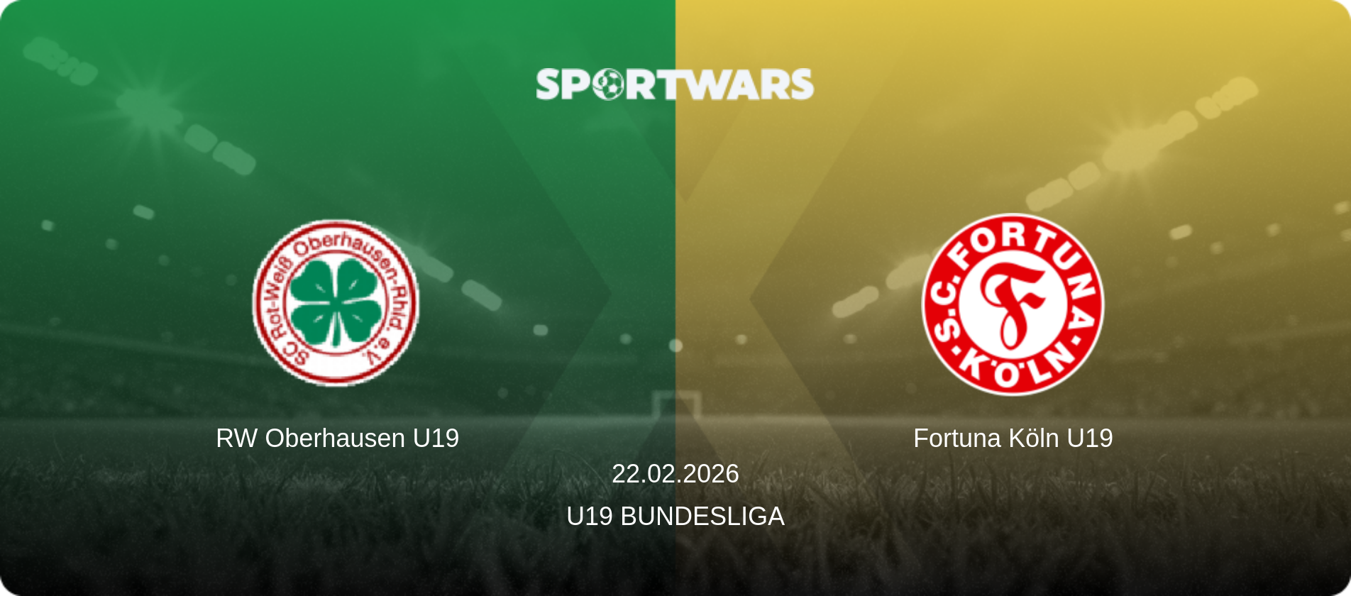 RW Oberhausen U19 — Fortuna Köln U19, 22.02.2026 — U19 Bundesliga (match preview)