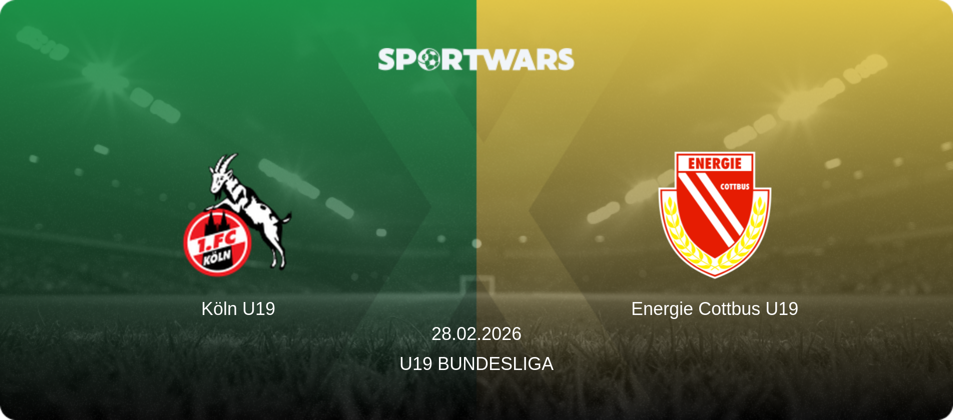 Köln U19 — Energie Cottbus U19, 28.02.2026 — U19 Bundesliga (match preview)
