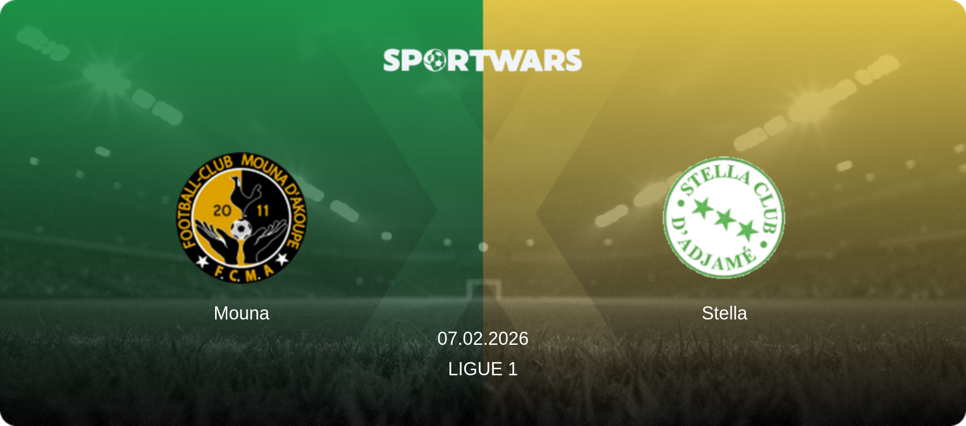 Mouna — Stella, 07.02.2026 — Ligue 1 (match preview)