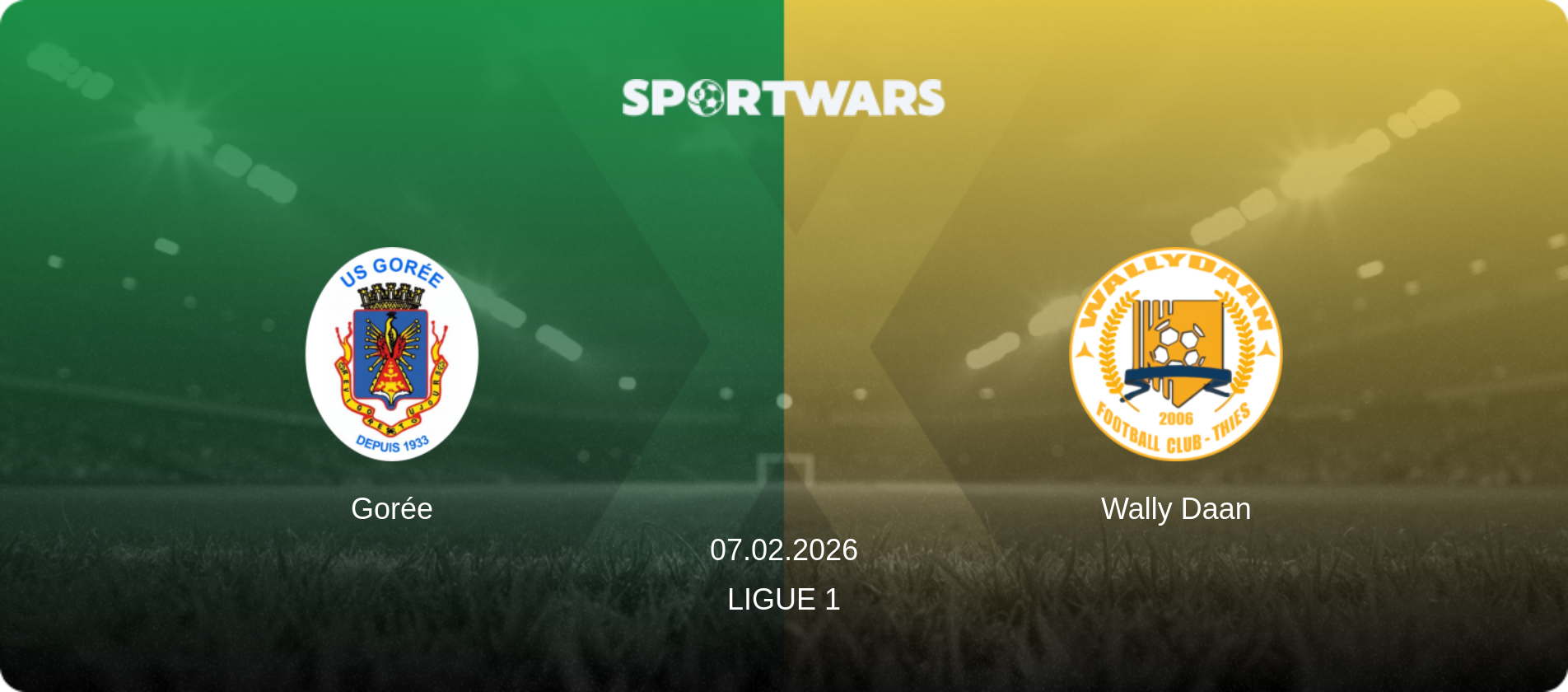 Gorée — Wally Daan, 07.02.2026 — Ligue 1 (match preview)