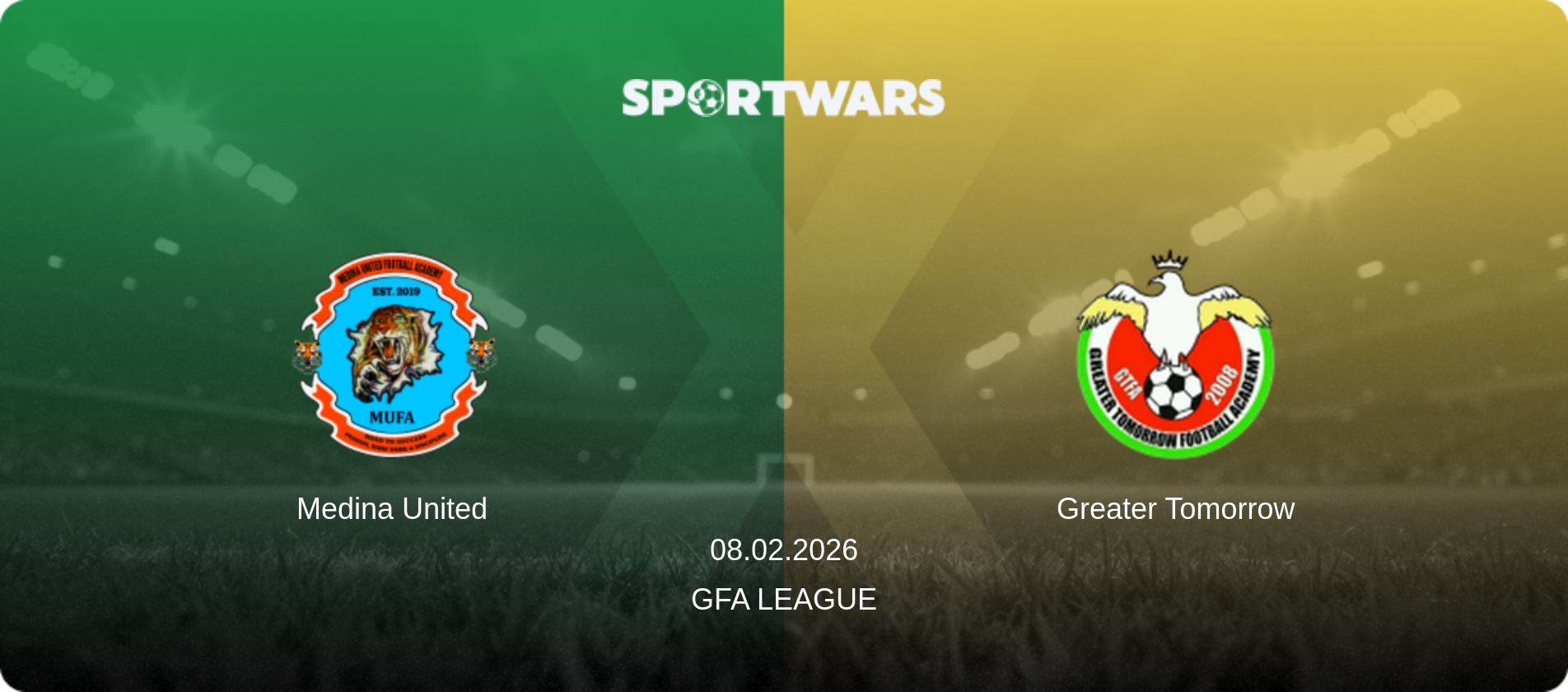 Medina United — Greater Tomorrow, 08.02.2026 — GFA League (match preview)