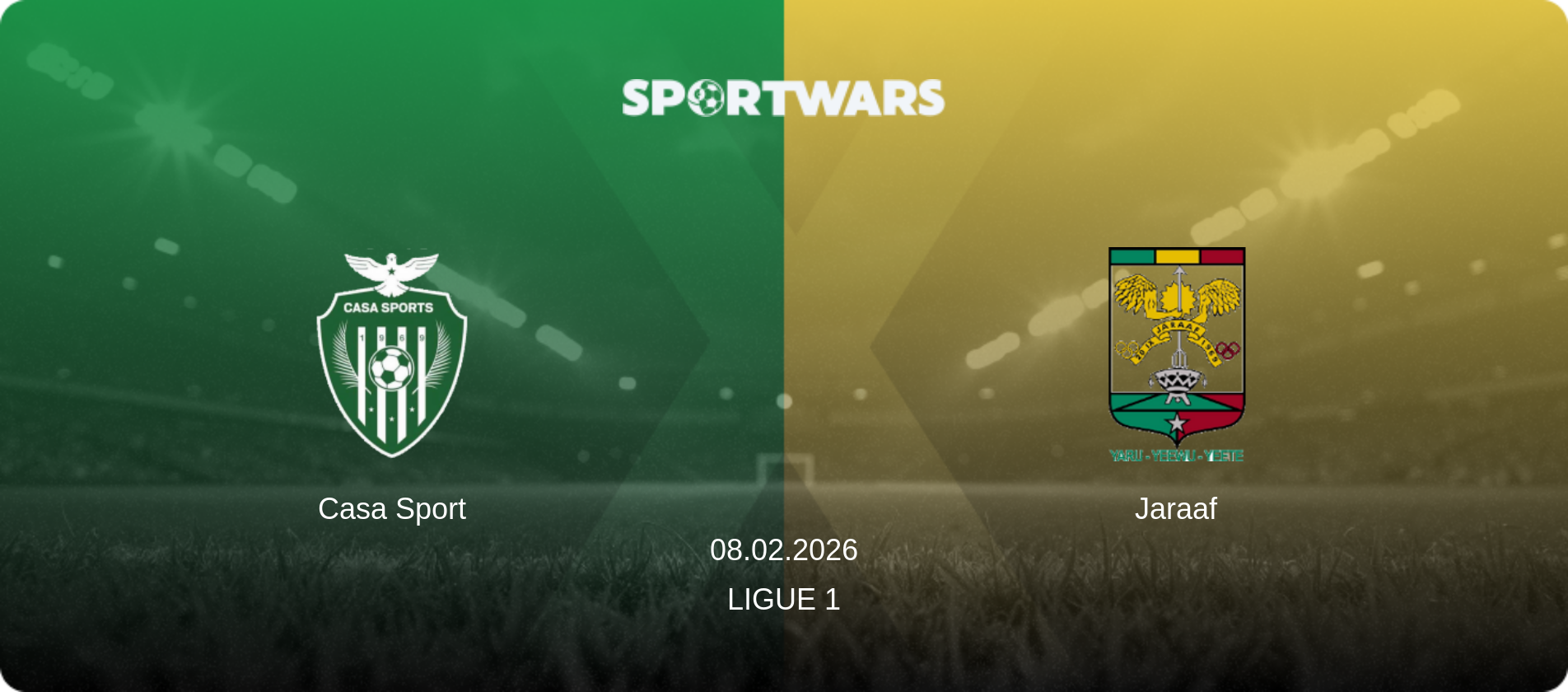 Casa Sport — Jaraaf, 08.02.2026 — Ligue 1 (match preview)