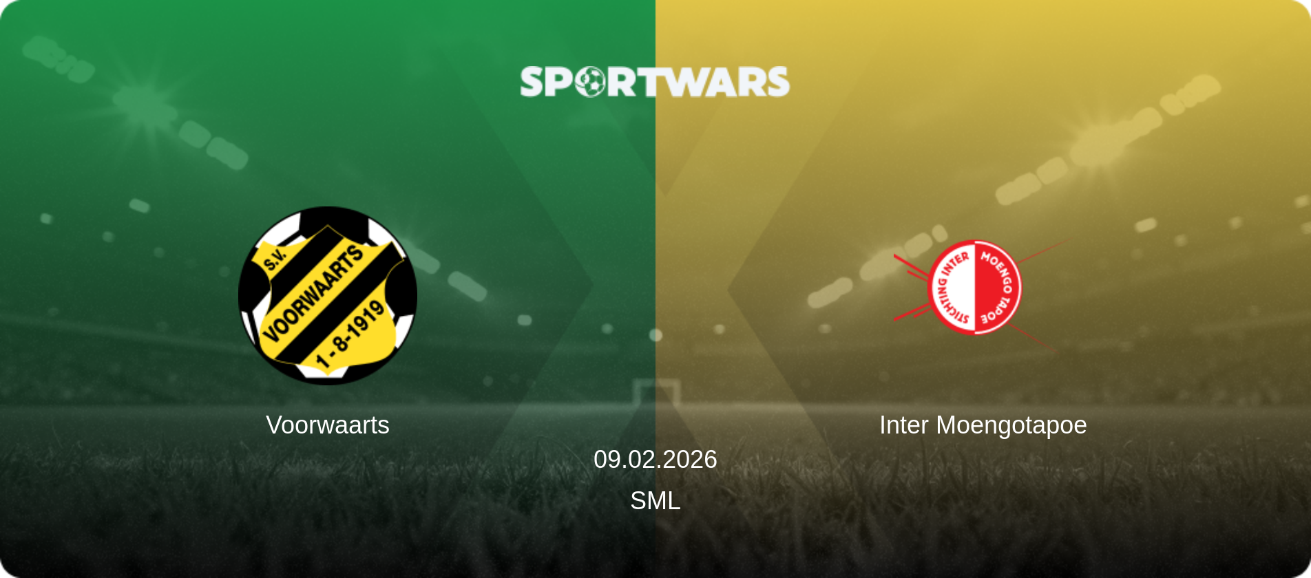 Voorwaarts — Inter Moengotapoe, 09.02.2026 — SML (match preview)