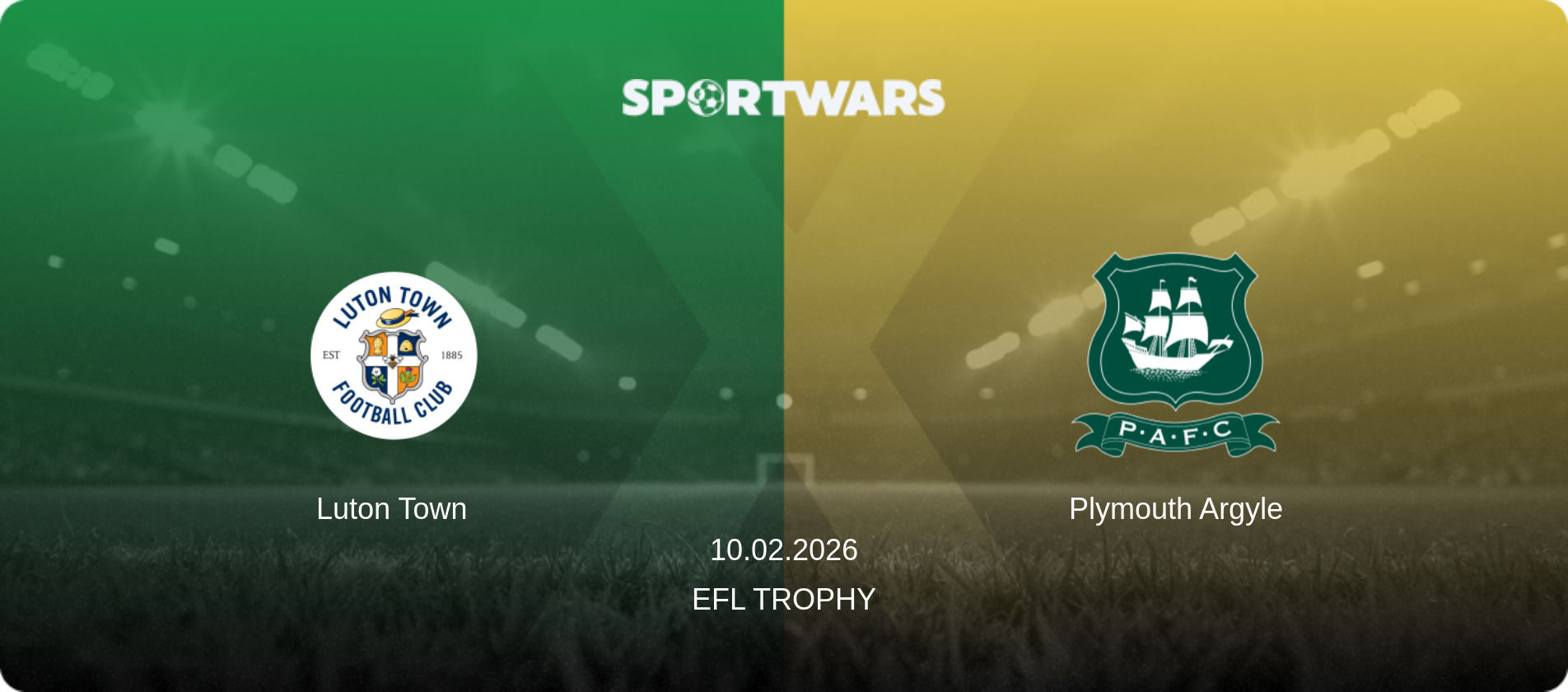 Luton Town — Plymouth Argyle, 10.02.2026 — EFL Trophy (match preview)