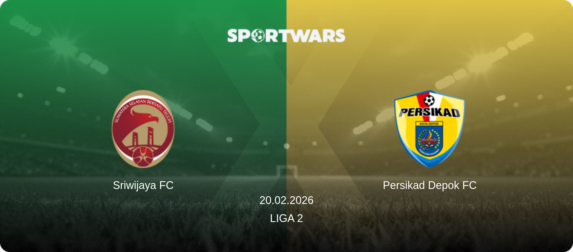Sriwijaya FC — Persikad Depok FC, 20.02.2026 — Liga 2 (match preview)