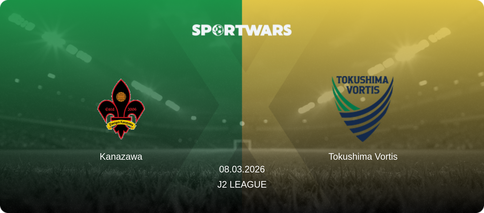 Kanazawa — Tokushima Vortis, 08.03.2026 — J2 League (match preview)