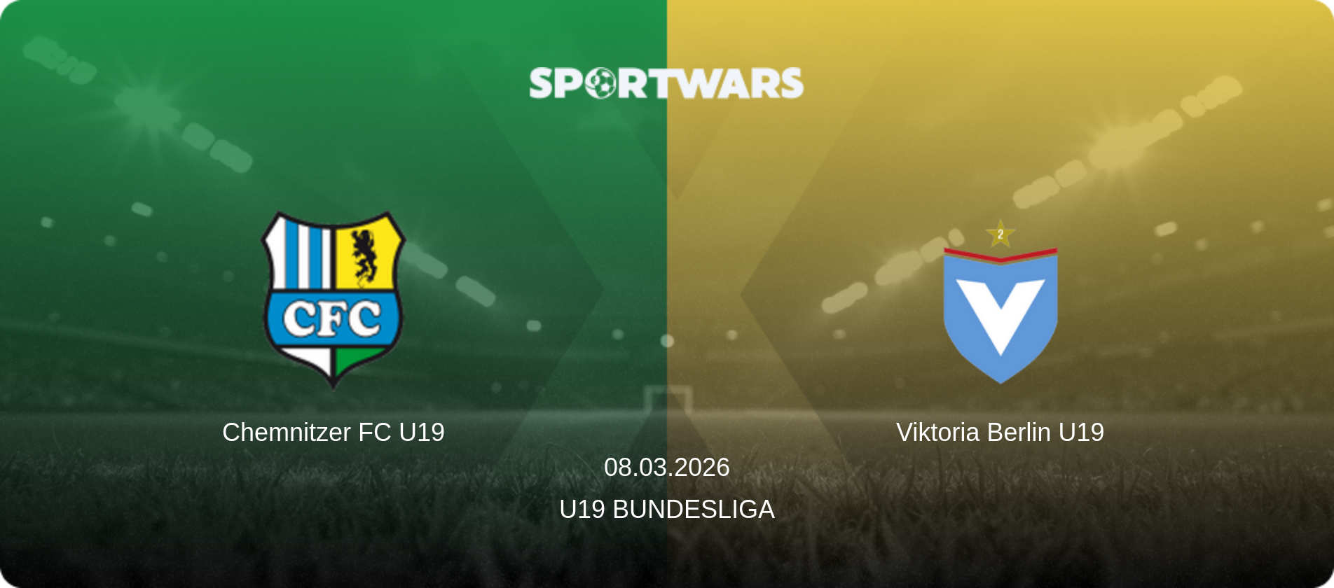 Chemnitzer FC U19 — Viktoria Berlin U19, 08.03.2026 — U19 Bundesliga (match preview)