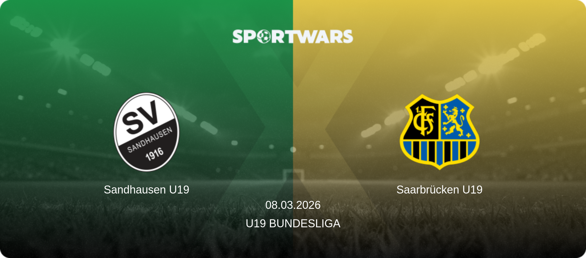 Sandhausen U19 — Saarbrücken U19, 08.03.2026 — U19 Bundesliga (match preview)