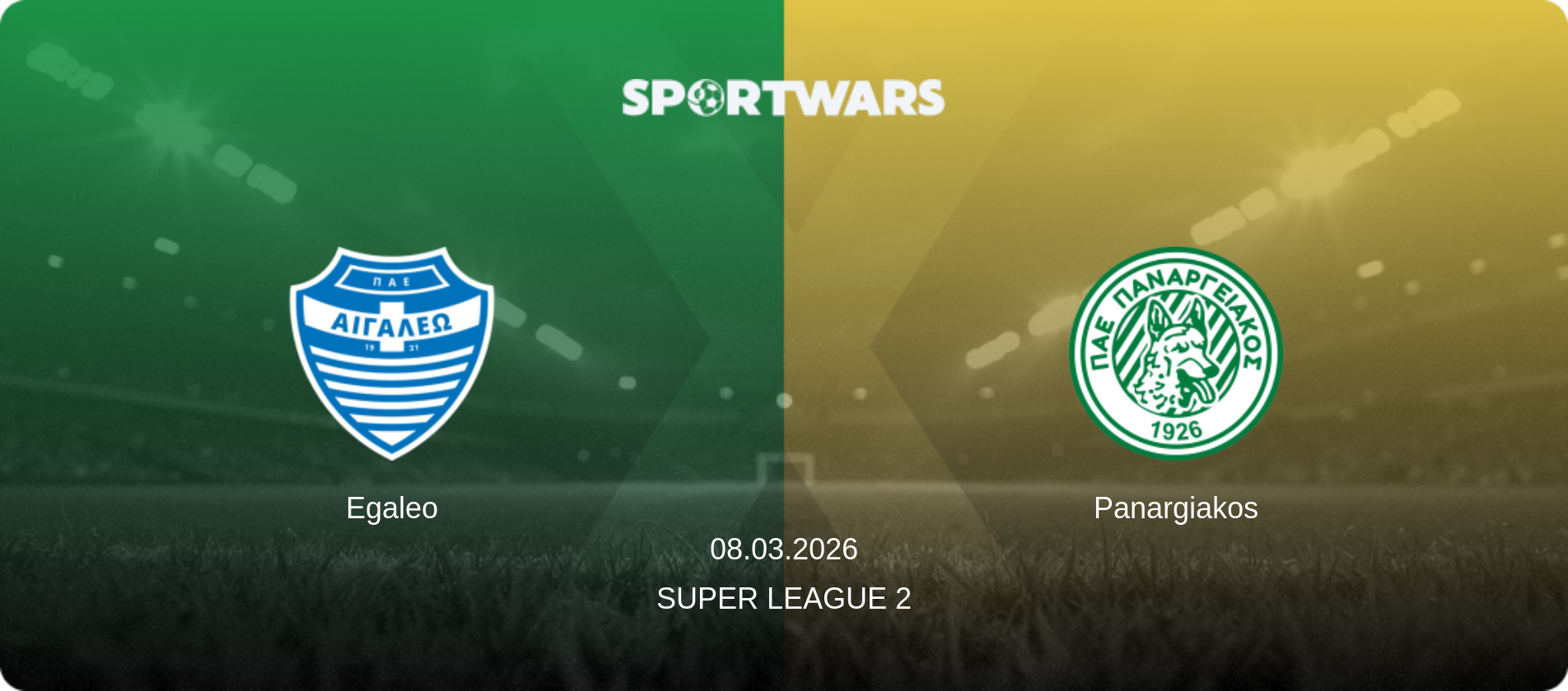 Egaleo — Panargiakos, 08.03.2026 — Super League 2 (match preview)