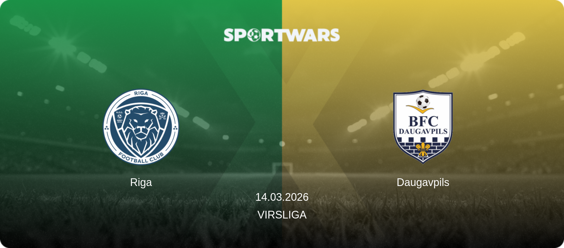 Riga — Daugavpils, 14.03.2026 — Virsliga (match preview)