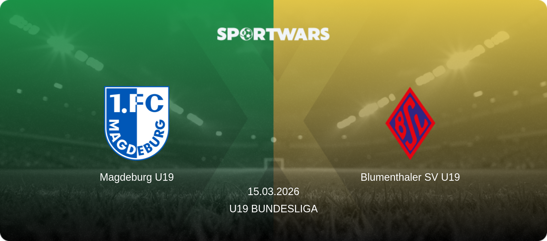 Magdeburg U19 — Blumenthaler SV U19, 15.03.2026 — U19 Bundesliga (match preview)