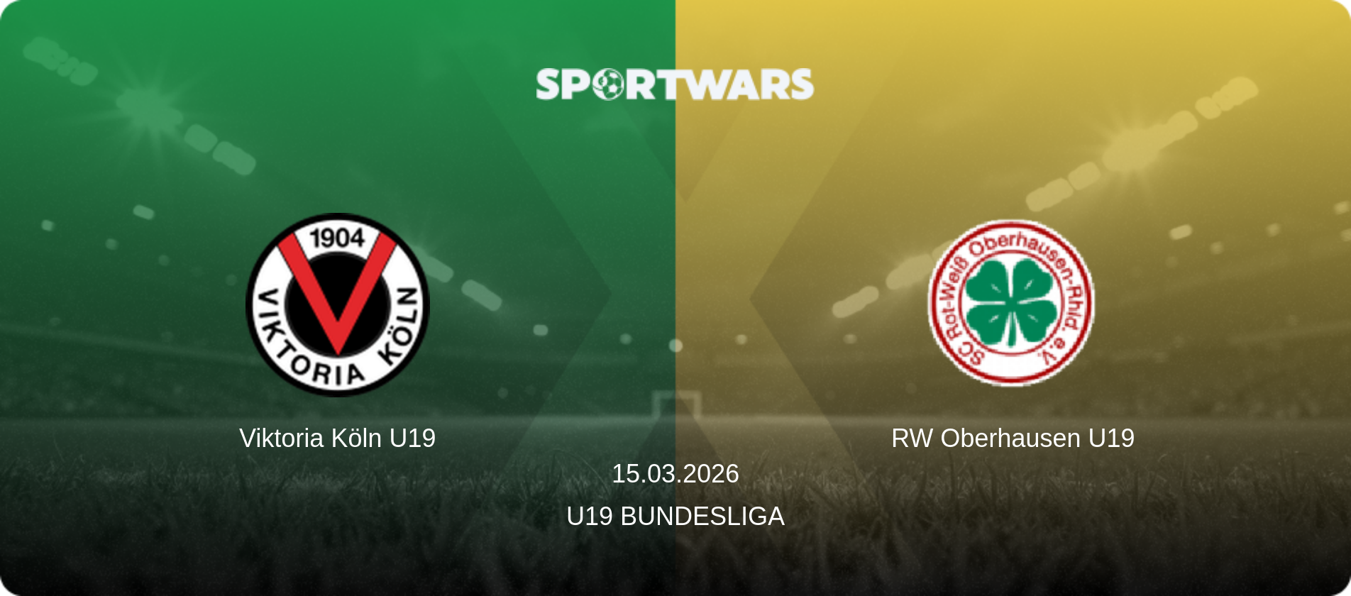 Viktoria Köln U19 — RW Oberhausen U19, 15.03.2026 — U19 Bundesliga (match preview)