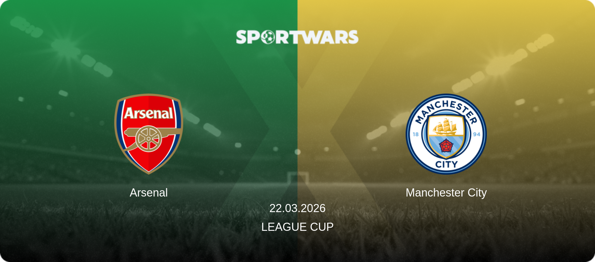 Arsenal — Manchester City, 22.03.2026 — League Cup (match preview)