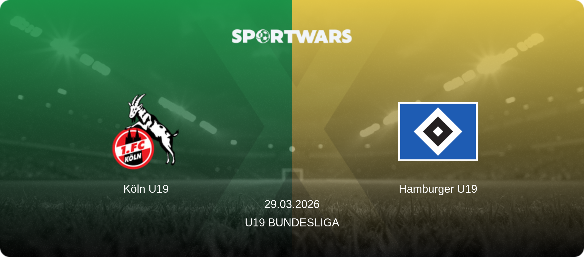 Köln U19 — Hamburger U19, 29.03.2026 — U19 Bundesliga (match preview)