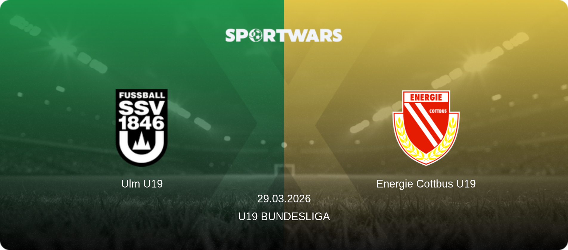 Ulm U19 — Energie Cottbus U19, 29.03.2026 — U19 Bundesliga (match preview)