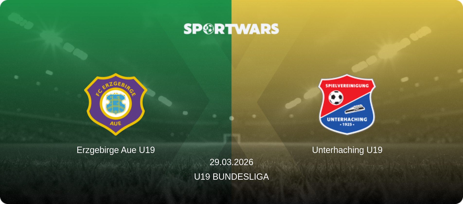 Erzgebirge Aue U19 — Unterhaching U19, 29.03.2026 — U19 Bundesliga (match preview)