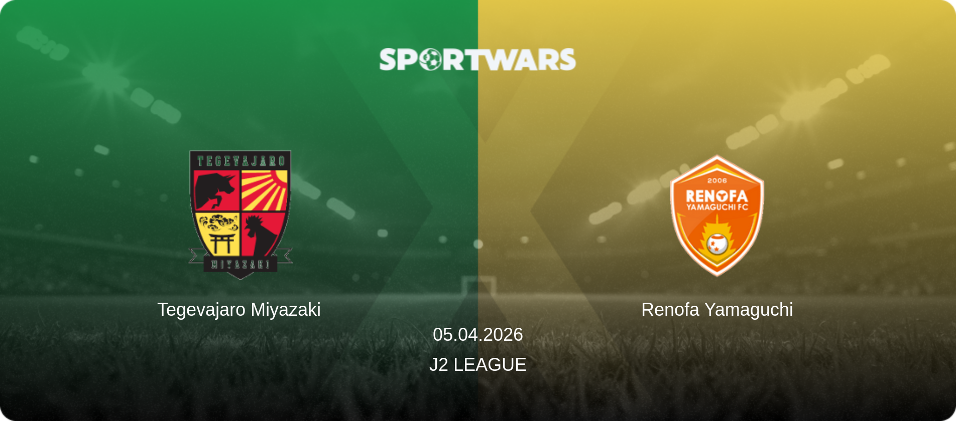 Tegevajaro Miyazaki — Renofa Yamaguchi, 05.04.2026 — J2 League (match preview)