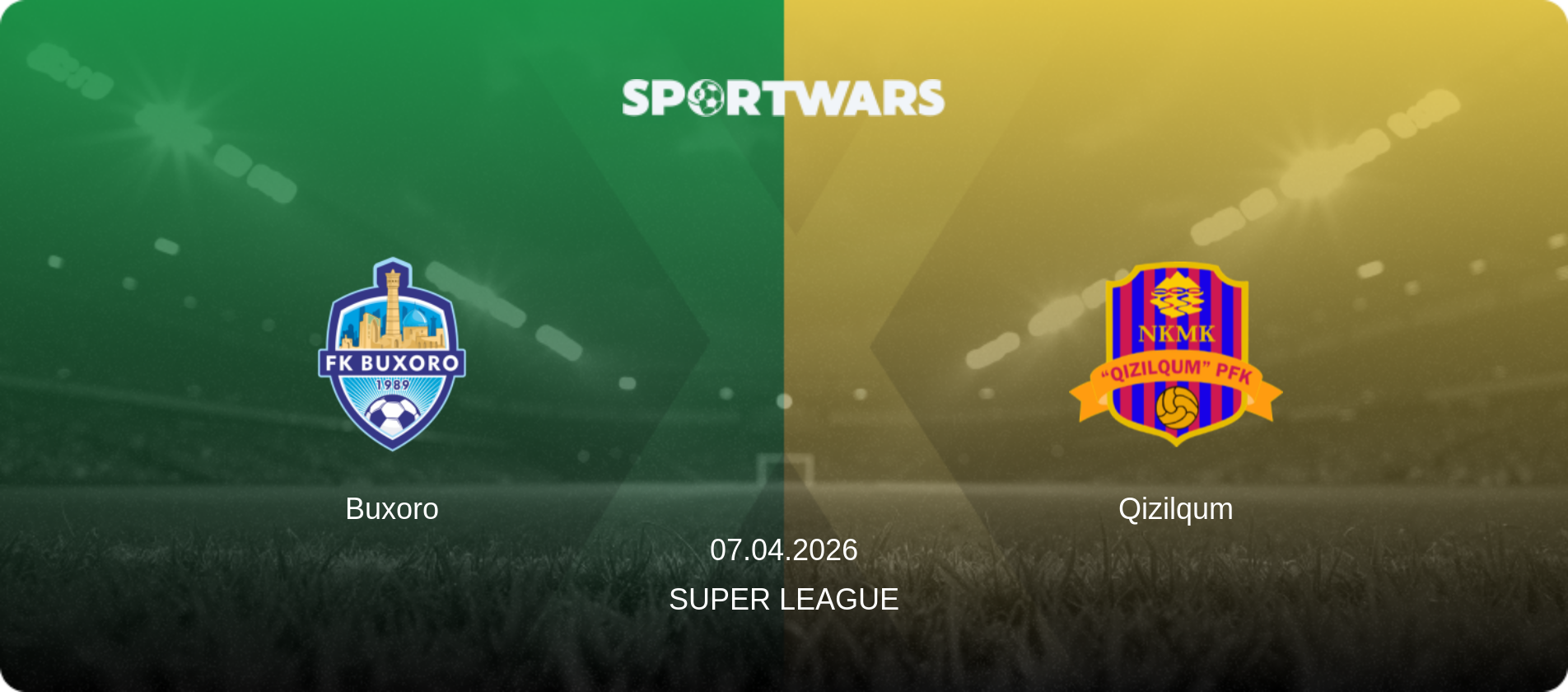 Buxoro — Qizilqum, 07.04.2026 — Super League (match preview)