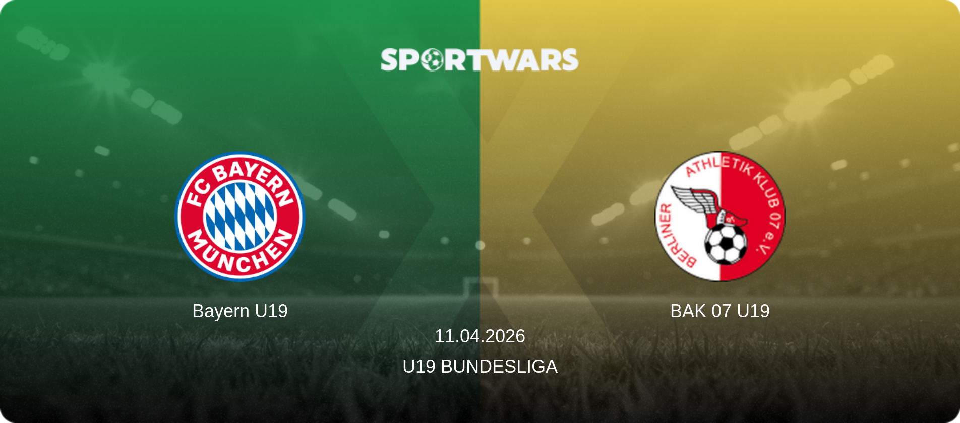Bayern U19 — BAK 07 U19, 11.04.2026 — U19 Bundesliga (match preview)