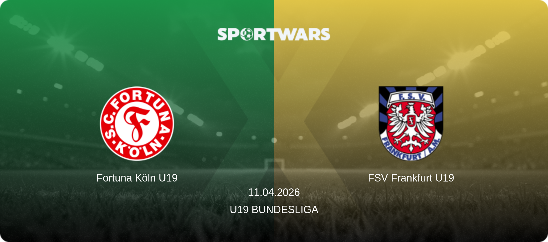 Fortuna Köln U19 — FSV Frankfurt U19, 11.04.2026 — U19 Bundesliga (match preview)