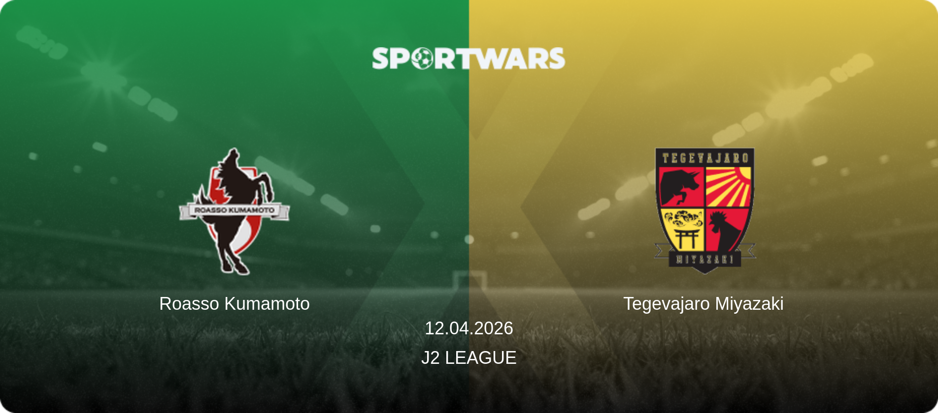 Roasso Kumamoto — Tegevajaro Miyazaki, 12.04.2026 — J2 League (match preview)