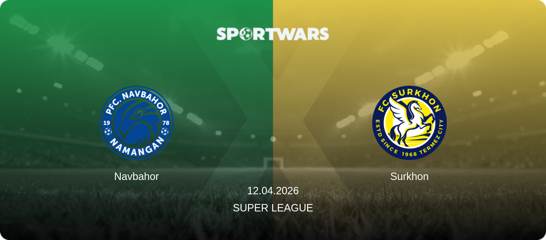 Navbahor — Surkhon, 12.04.2026 — Super League (match preview)
