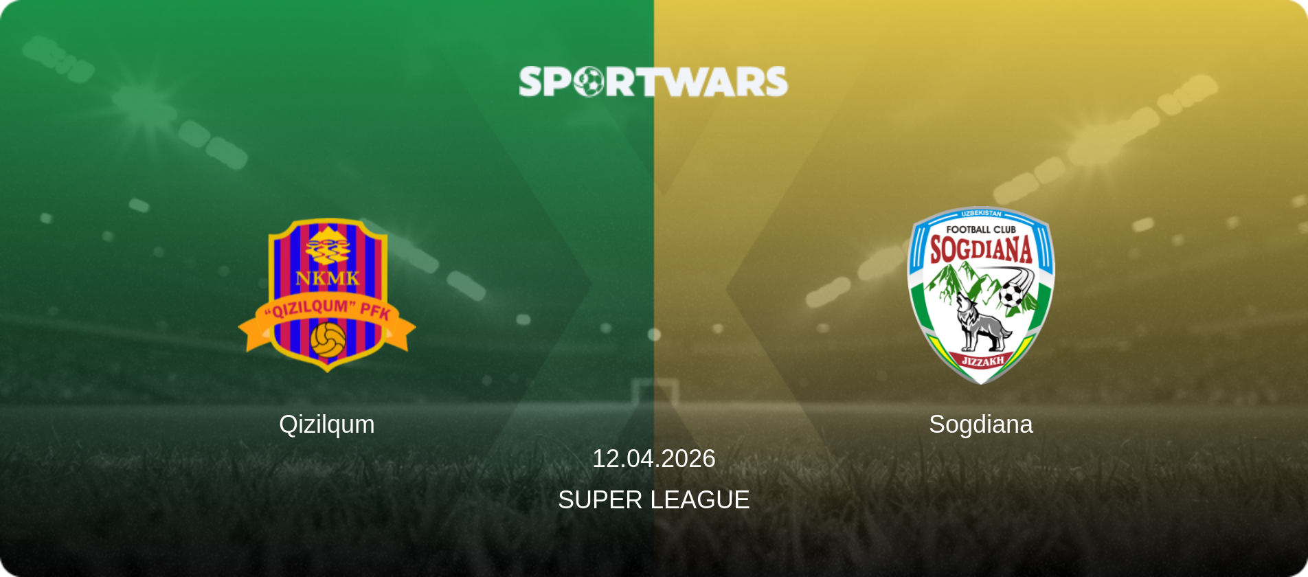 Qizilqum — Sogdiana, 12.04.2026 — Super League (match preview)