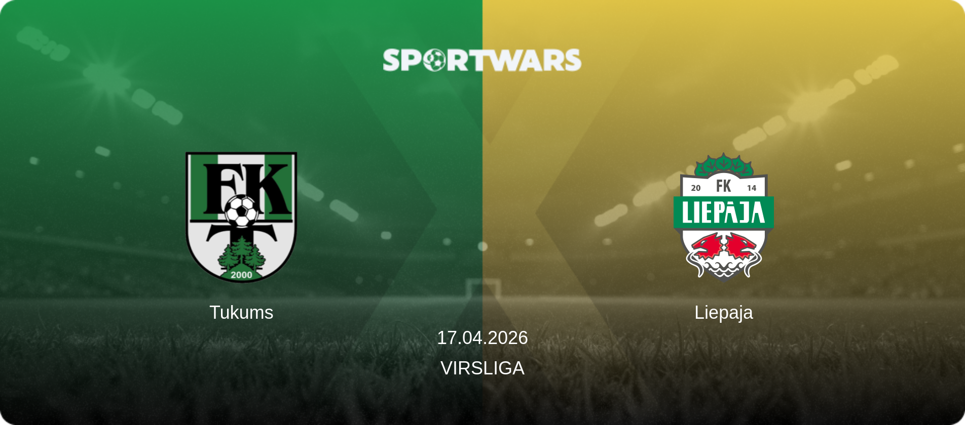 Tukums — Liepaja, 17.04.2026 — Virsliga (match preview)
